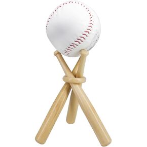 Wooden Baseball Display Stand Holder