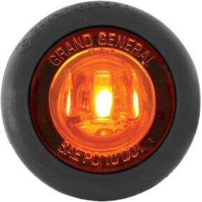 GG Grand General 75200 1-1/4" Dual Function Mini Push-in Wide Angle LED Light for Trucks, Towing, Trailers, ATVs, UTVs, RVs, Amber/Amber