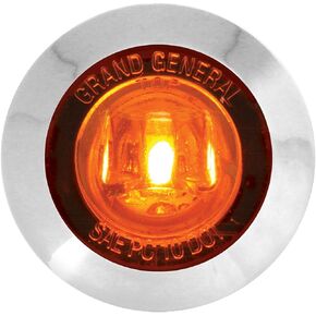 GG Grand General 75223 1-1/4" Dual Function Mini LED Light with Chrome Plastic Bezel for Trucks, Towing, Trailers, ATVs, UTVs, RVs
