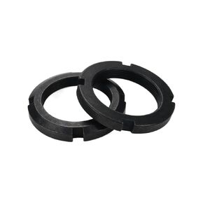2pcs Slotted Nuts High Hardness Carbon Steel 4-Slot Retaining Nuts Lock Nuts (M45x1.5)
