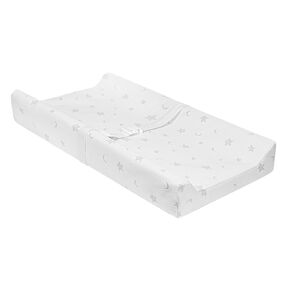 Small Baby Changing Pad 27 x 16 for Dresser with Cover, Waterproof & Non-Slip, Mini Diaper Contoured Foam Changing Table Topper