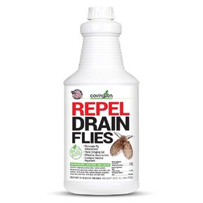 Covington Drain Fly Repellent, Drain Fly Treatment, Eliminates Drain Flies for Kitchen and Bathroom Sinks, Say Bye to Pesky Drain Flies
