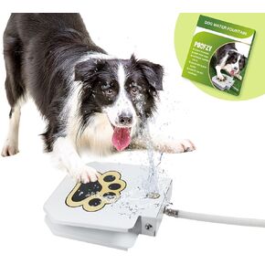 Dog Water Fountain Step On, Outdoor Dog Water Sprinkler for Large Dogs, Dog Water Toy Dog Sprinkler Paw Activated with Upgrade Copper Valve Set, Easy to Use, Fresh Water to Drink