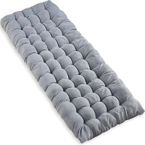 Vaygway Grey/Blue Outdoor Camping Cot Pads Mattress- Soft Comfortable Lightweight Thick Cotton Sleeping Cot- Portable Hiking, Traveling, Backpacking Waterproof Bottom Pad Mattress