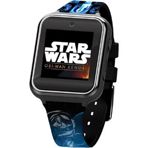 Accutime Kids Star Wars Blue Educational Learning Touchscreen Smart Watch Toy for Boys, Girls - Selfie Cam, Alarm, Calculator & More (Model: STW4069AZ)