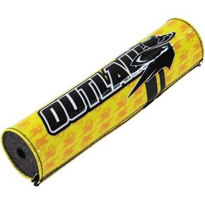 Outlaw Racing Bike Handlebar Protector Pad Cushion for Crossbar - Fits ATV Motorcycles Dirt Bike - Approx. 8.9-Inch-Long (Yellow)