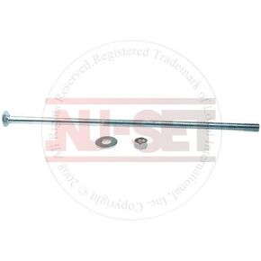 NU-Set Lock | 3/8" by 14" Steel Carriage Bolt | Zinc Plated Carriage Bolt for Corrosion Resistance | Home Improvement & Door Hardware