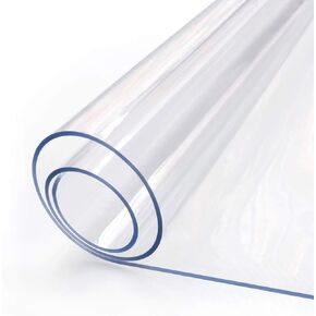30 Inch Round Clear Dining Table Protector Tablecloth Cover Desk Top Pad Mat for Circle Glass Furniture Coffee End Bed Sofa Side Corner Bistro Beer Bar Pub Night Stand Dinner Table Thick Plastic PVC