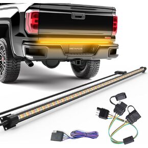 48 In LED Tailgate Light Bar for Pickup- IP68 Waterproof Plug-and-Play Folded,Full Function Reverse Brake Running,Rear Tailgate Brake Light Bar for Truck,Cars Trailer (48 inch)