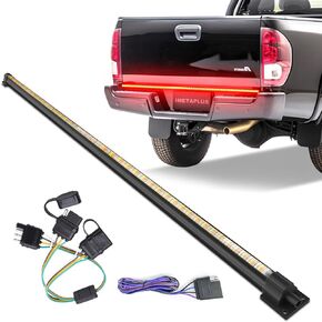 48 In LED Tailgate Light Bar for Pickup- IP68 Waterproof Plug-and-Play Folded,Full Function Reverse Brake Running,Rear Tailgate Brake Light Bar for Truck,Cars Trailer (48 inch)