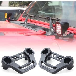 Cowl Light Mount for Jeep JL A-Pillar Cube Light Pods Mounting Bracket for Jeep JL Wrangler/Gladiator JT 2018 2019 2020 2021 2022 2023 - Pair