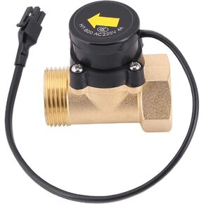 Water Flow Sensor Switch, HT-800 G1 Thread 220V Water Pump Flow Sensor Automatic Control Switch for Low Pressure Area Family