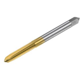 uxcell Thread Tap Metric M4 x 0.7, Titanium Coated Cobalt HSS (High Speed Steel) 3 Straight Flutes Machine Mini Micro Screw Threading Tapping Repair Tool for Watches and Clocks
