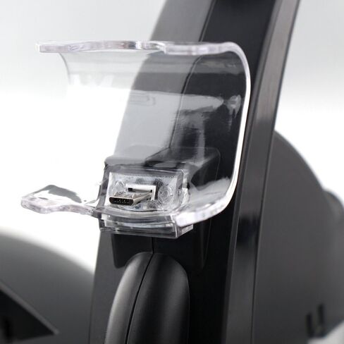 KONKY وحدة تحكم شاحن قاعدة شحن وحدة تحكم شحن قاعدة حامل لجهاز PS4، ملحق محطة شاحن USB مزدوج مع مؤشر LED لجهاز Playstation 4 / PS4 Slim Pro ووحدة تحكم PSVR، أسود in Kuwait