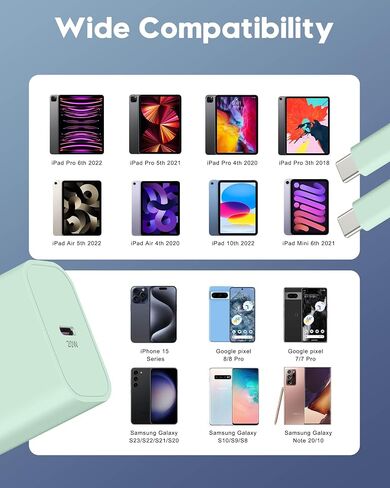 iPhone 17e/17/16e/16 Charger Fast Charging, 2 Pack 20W USB C Charger Block in Kuwait