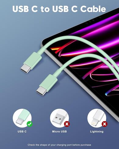 iPhone 17e/17/16e/16 Charger Fast Charging, 2 Pack 20W USB C Charger Block in Kuwait