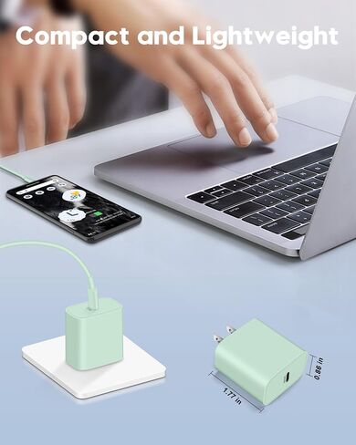 iPhone 17e/17/16e/16 Charger Fast Charging, 2 Pack 20W USB C Charger Block in Kuwait