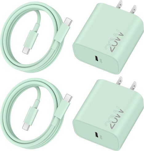 iPhone 17e/17/16e/16 Charger Fast Charging, 2 Pack 20W USB C Charger Block in Kuwait