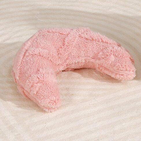 Little Pillow for Cats Puppies Ultra Soft Warm Fluffy Pet Calming Macaron Color Toy Half Donut Cuddler for Joint Relief Sleeping Improve Machine Washable-Yellow in Saudi Arabia