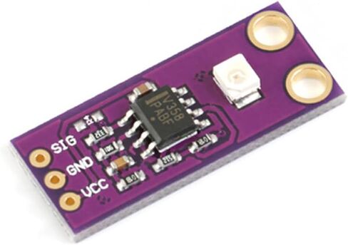 HiLetgo 2 قطعة GUVA-S12SD مستشعر كشف الأشعة فوق البنفسجية وحدة مستشعر الضوء فوق البنفسجي S12SD مستشعر الضوء نطاق الكشف عن الطول الموجي 240 نانومتر - 370 نانومتر 130 درجة كشف زاوية كبيرة in Kuwait