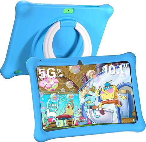 Android 13 Kids Tablet, 2GB+64GB Kids Tablets, 10 Inch Tablet with Case, WiFi, Parental Control APP, Dual Camera, 5000mAh, 2MP+5MP Camera, Kidoz Pre Installed (Blue) in Saudi Arabia
