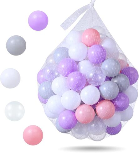 Ball Pit Balls for Kids, Thicken Soft Plastic Crush Proof Balls for Ball Pit, 2.15-Inch Crush Proof Balls BPA Free Non-Toxic in Kuwait