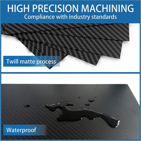 500x600x3mm 100% Carbon Fiber Sheet, Laminate Plate Panel 3K Twill Matte Carbon Fiber Plate in Saudi Arabia