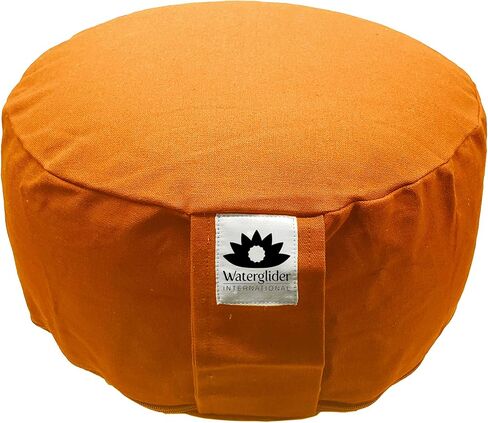Zafu Organic Cotton with USA Grown Buckwheat Hulls Meditation Pillow: Rondo Style with Liner- 6 Colors in Saudi Arabia