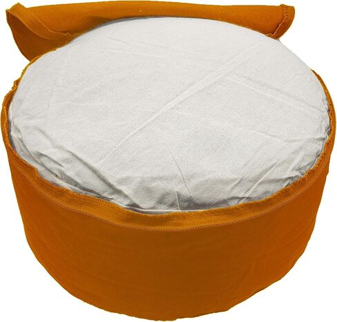 Zafu Organic Cotton with USA Grown Buckwheat Hulls Meditation Pillow: Rondo Style with Liner- 6 Colors in Saudi Arabia