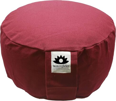 Zafu Organic Cotton with USA Grown Buckwheat Hulls Meditation Pillow: Rondo Style with Liner- 6 Colors in Saudi Arabia