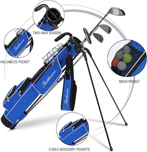 Golf Stand Bag, Lightweight Golf Easy Carry Bag with Padded Strap，Durable Pitch n Putt Golf Bag, Practice Ranger Sunday Golf Bag for Men&Women in Saudi Arabia