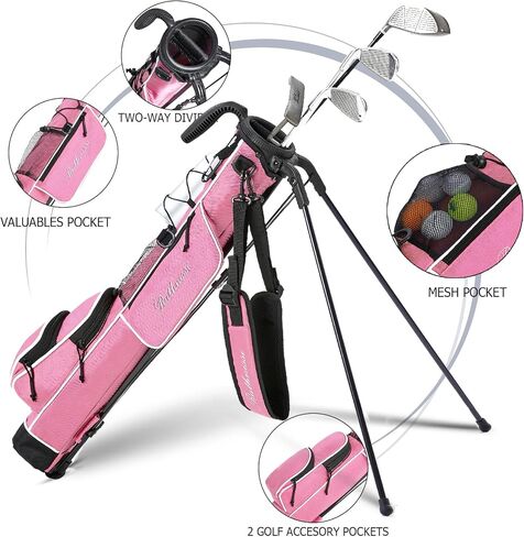 Golf Stand Bag, Lightweight Golf Easy Carry Bag with Padded Strap，Durable Pitch n Putt Golf Bag, Practice Ranger Sunday Golf Bag for Men&Women in Saudi Arabia