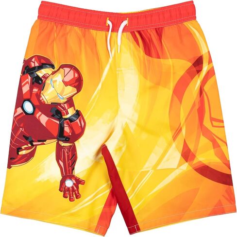 Marvel Avengers Iron Man Thor Captain America Little Boys 3 Pack UPF 50+ Swim Trunks 5-6 in Saudi Arabia