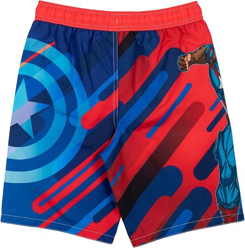 Marvel Avengers Iron Man Thor Captain America Little Boys 3 Pack UPF 50+ Swim Trunks 5-6 in Saudi Arabia