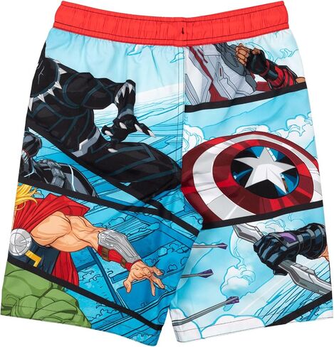 Marvel Avengers Iron Man Thor Captain America Little Boys 3 Pack UPF 50+ Swim Trunks 5-6 in Saudi Arabia