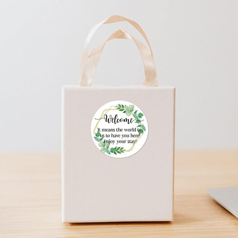 50 قطعة مرحبًا بكم في ملصقات الزفاف الخاصة بنا لحقائب الترحيب، ملصقات هدايا الزفاف لصندوق هدايا الزفاف وحقيبة الحلوى، ملصقات دائرية مقاس 5 سم. in Kuwait