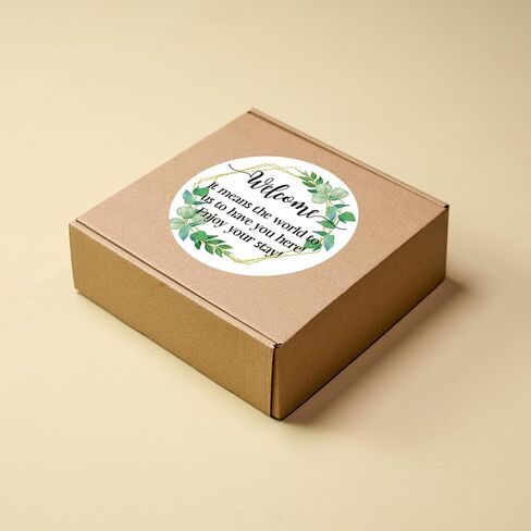 50 قطعة مرحبًا بكم في ملصقات الزفاف الخاصة بنا لحقائب الترحيب، ملصقات هدايا الزفاف لصندوق هدايا الزفاف وحقيبة الحلوى، ملصقات دائرية مقاس 5 سم. in Kuwait