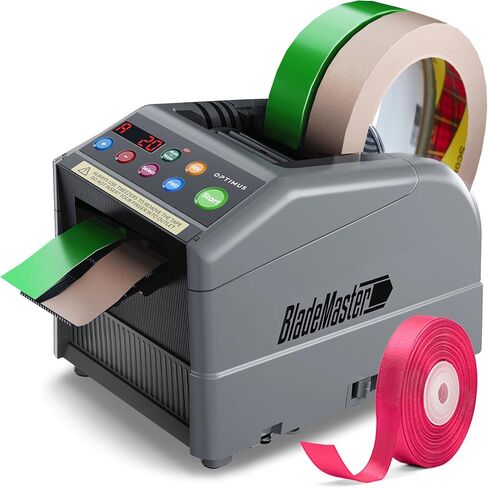 BladeMaster PRO Automatic Ribbon Tape Cutting Machine │ 2024 Upgraded Flip-Cover Model Smart Auto Tape Dispenser Commercial Grade Intelligent Cutter USA in Saudi Arabia