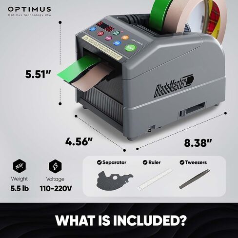 BladeMaster PRO Automatic Ribbon Tape Cutting Machine │ 2024 Upgraded Flip-Cover Model Smart Auto Tape Dispenser Commercial Grade Intelligent Cutter USA in Saudi Arabia