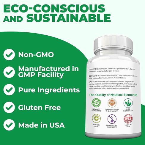 Spirulina Capsules 3000mg - 40 Servings Of Organic Spirulina Capsules - Rich in Protein, Antioxidants & Vitamins - 240 Organic Spirulina Powder Capsules - Supports Immune & Cardiovascular Health in Saudi Arabia