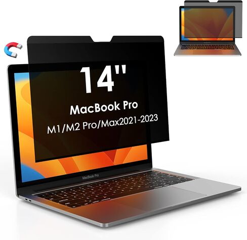 شاشة خصوصية للكمبيوتر المحمول MacBook Pro 13 بوصة مغناطيسية (2016-2022، M1، M2) وMacBook Air 13 بوصة (2018-2021، M1)، درع خصوصية شاشة كمبيوتر مغناطيسي قابل للإزالة لجهاز Mac 13 بوصة in Saudi Arabia