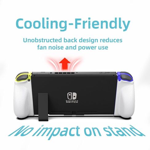 joycon grip for Nintendo switch/swith oled, Ergonomic joy-con Grip , Anti-Slip Texture for Firm Hold, compatible with wrist strap in Saudi Arabia
