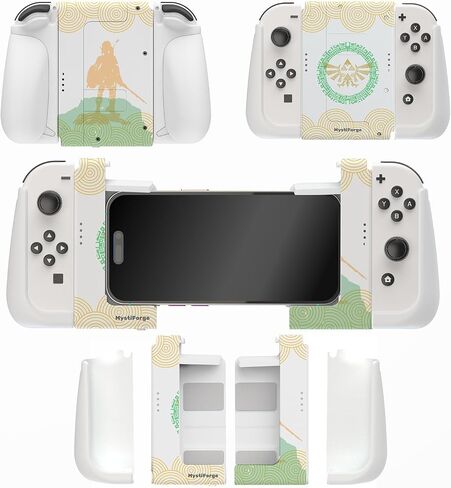 joycon grip for Nintendo switch/swith oled, Ergonomic joy-con Grip , Anti-Slip Texture for Firm Hold, compatible with wrist strap in Saudi Arabia
