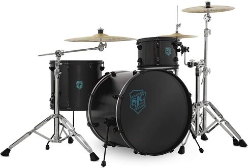 مجموعة SJC Custom Drums Pathfinder Series مكونة من 3 قطع - ساتان أسود in Kuwait