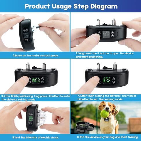 GPS Wireless Dog Fence for 2 Dogs,Electric Dog Fence for Outdoor,Adjustable Warning Strength, Rechargeable,Range 98-3281 ft,Pet Containment System for Most Dogs in Saudi Arabia