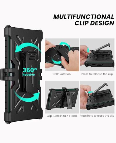 FNTCASE for Samsung Galaxy S22 Ultra Case, Built-in Screen Protector in Kuwait