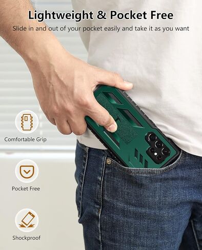 FNTCASE for Samsung Galaxy S22 Ultra Case, Built-in Screen Protector in Kuwait