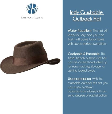 Indiana Jones Men's Indy Outback Hat in Saudi Arabia