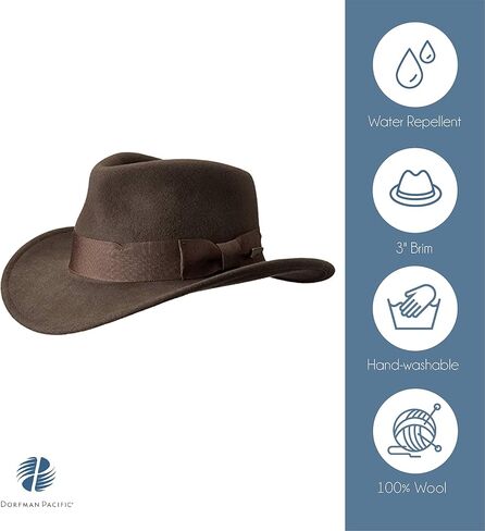 Indiana Jones Men's Indy Outback Hat in Saudi Arabia