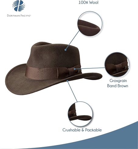 Indiana Jones Men's Indy Outback Hat in Saudi Arabia